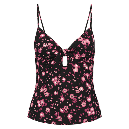 Jersey cami-topp, Svart