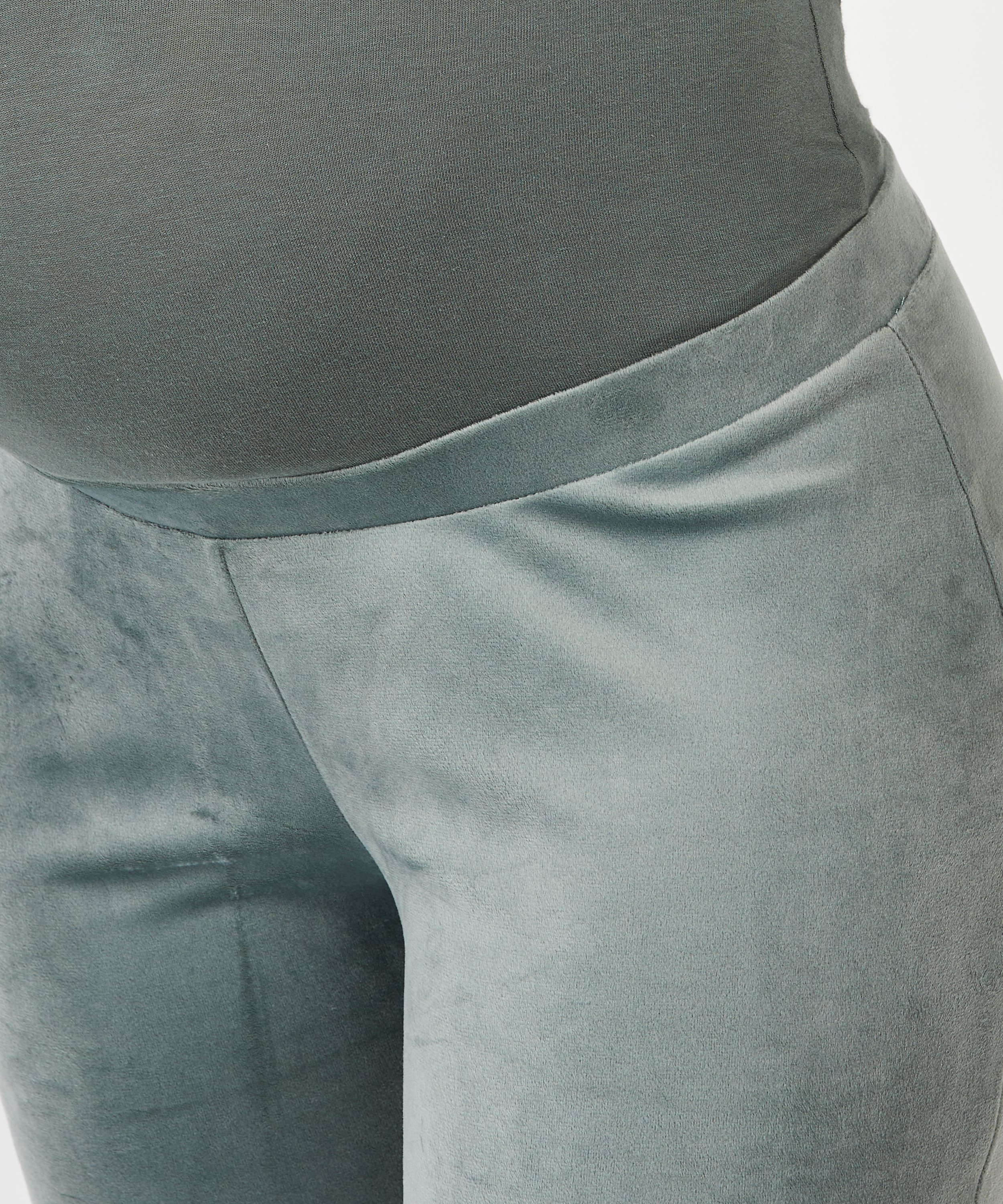 Jogger velours lurex maternity, Grønn, main