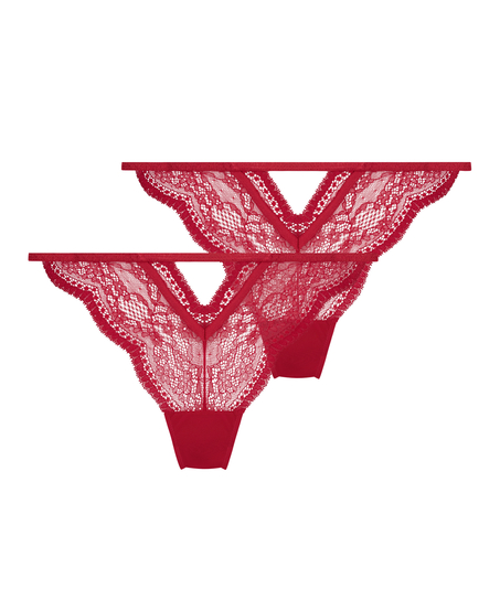 2 Isabelle brasilianske truser, Rød