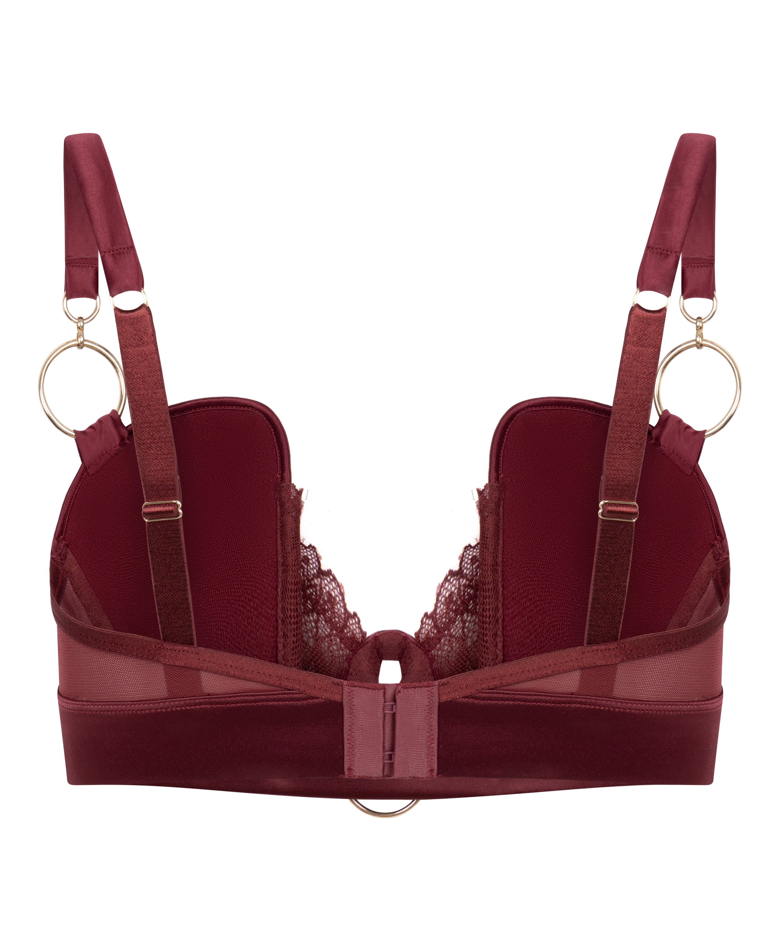 Marjolein Padded Underwired Longline Bra, R&oslash;d, main