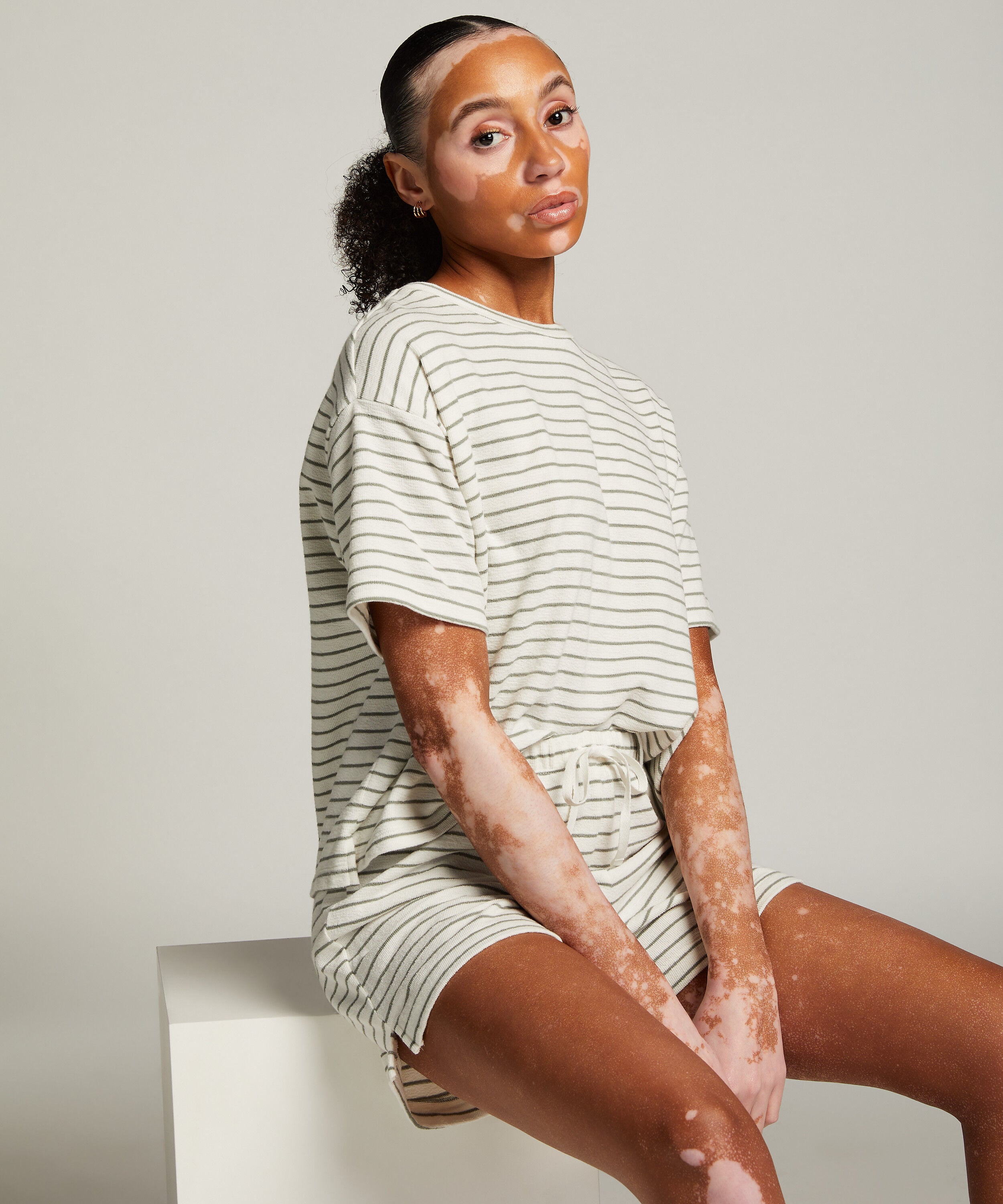 Cotton shorts, Hvit