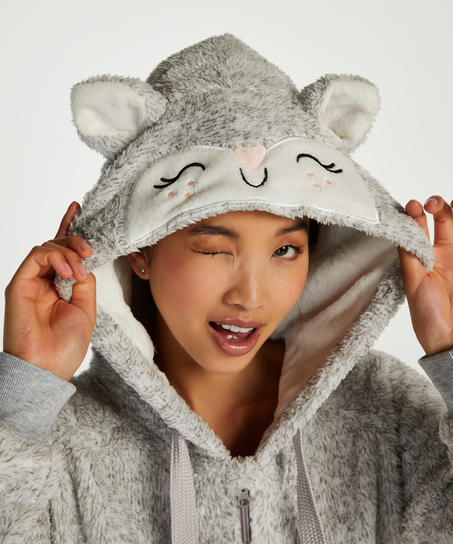 Fleece badek&aring;pe, Gr&aring;