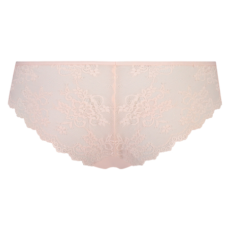 Invisible brasiliansk truse Lace Back, Rosa