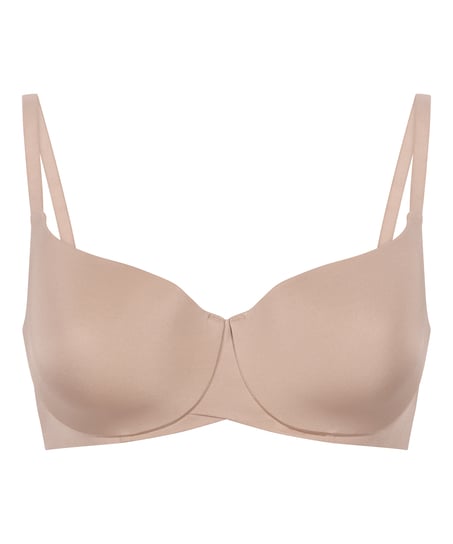 Polstret BH med bøyle Smooth, Beige