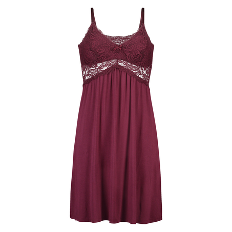 Jersey lace slipdress, Rød