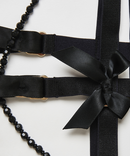 Private str&oslash;mpeholder-mansjetter, Svart