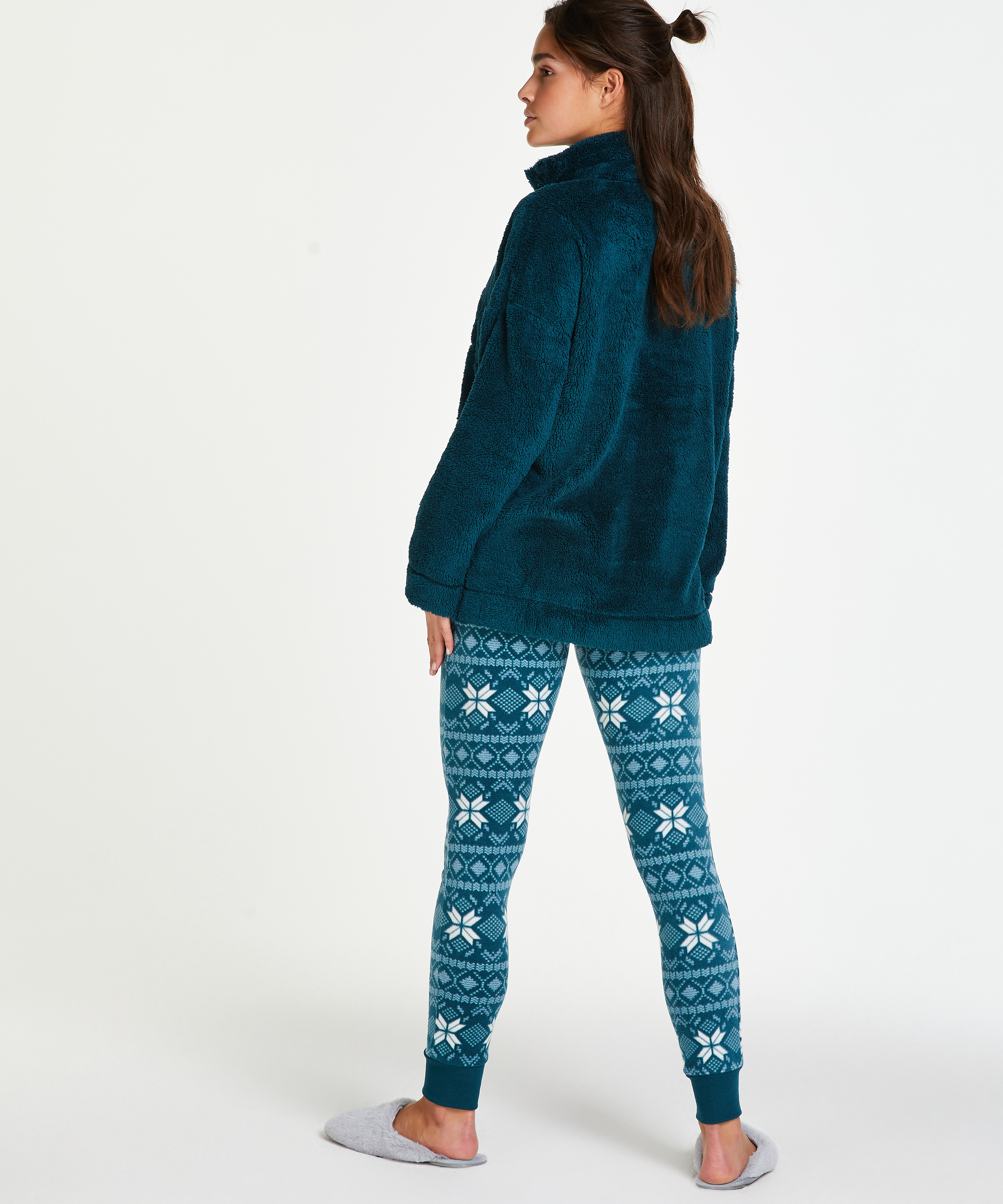 Snuggle Fleece jakke, Bl&aring;, main