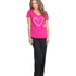 Top Lillly heart ss, Rosa