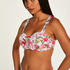 Tropical Bandeau bikinitopp med polstring, Hvit