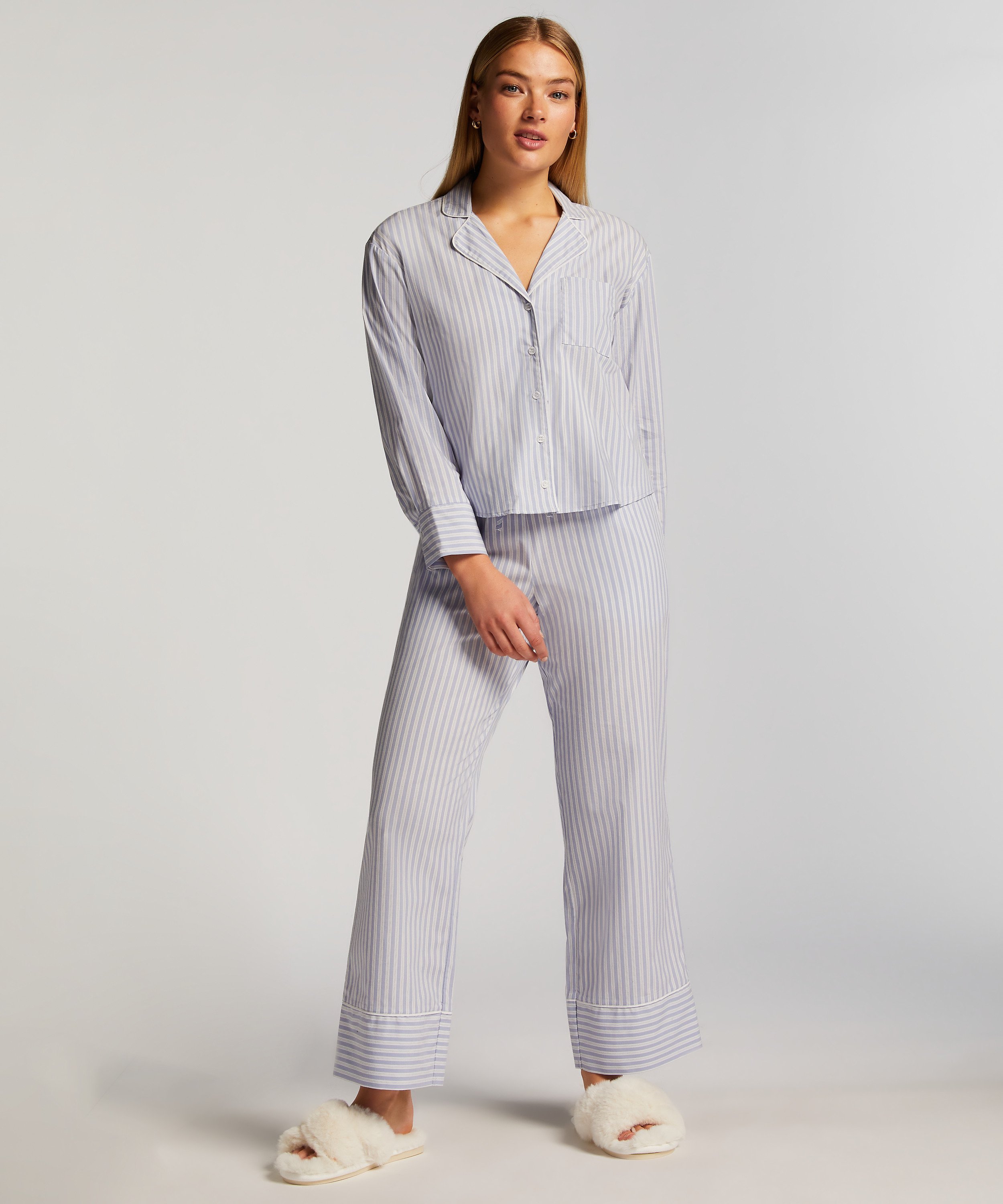Pyjamabukserr Stripy, Blå, main