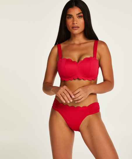 Bandeau bikinitopp Scallop, Rosa