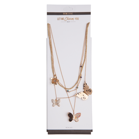 Butterflies Necklace, Gul