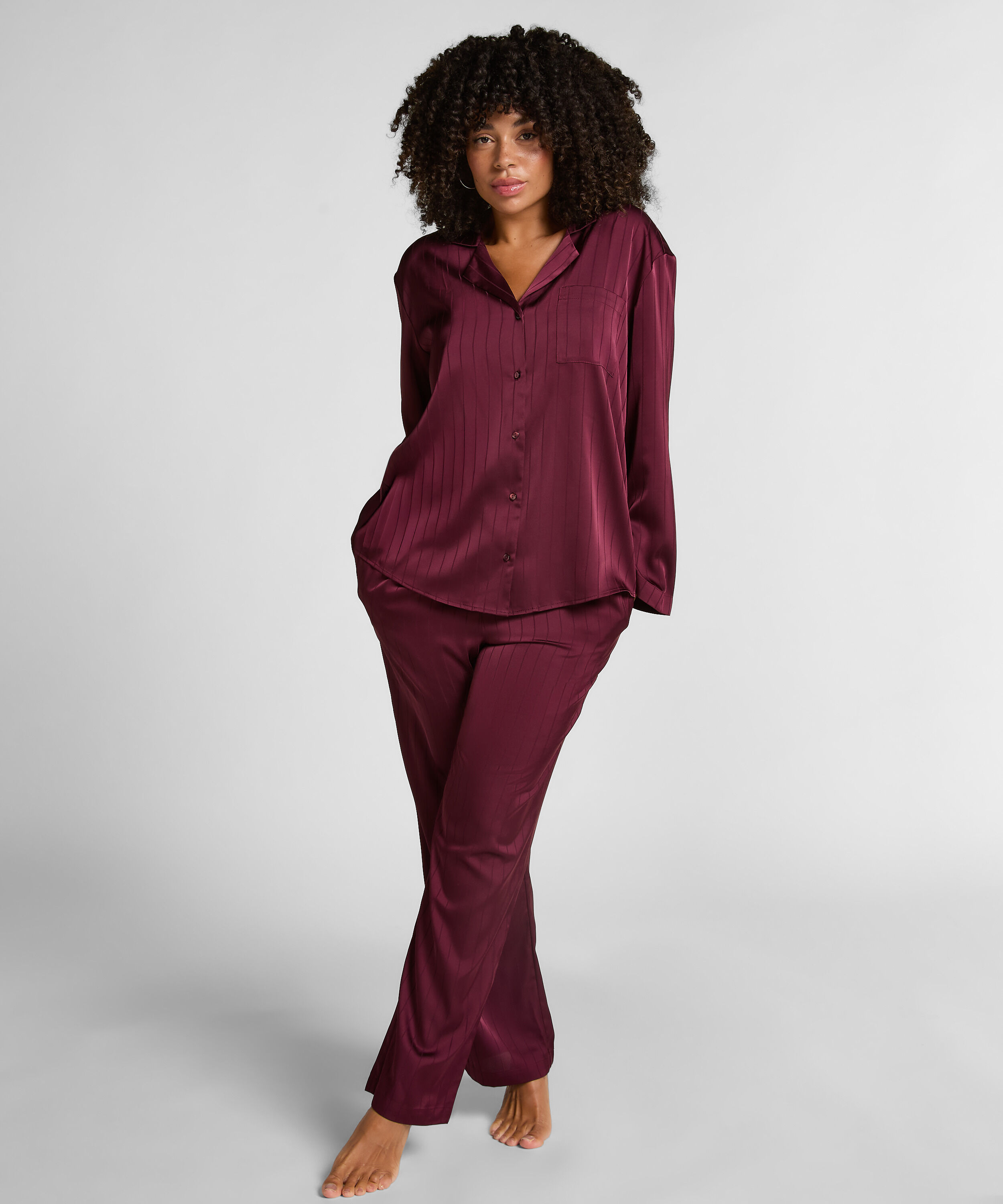 Sateng Pinstripe Bukser, Lilla