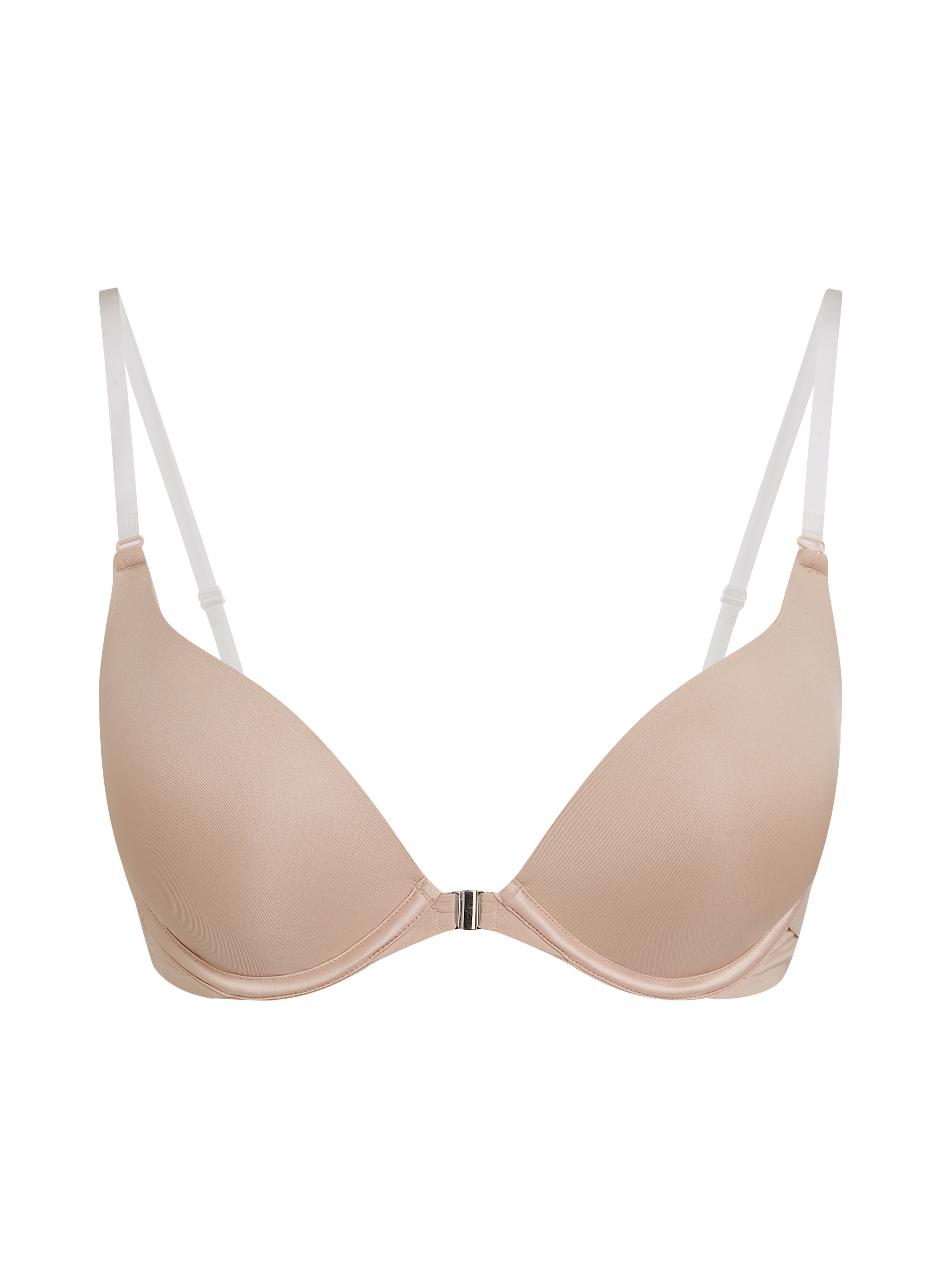 Polstret pushup-BH med bøyle Transparant, Beige, main