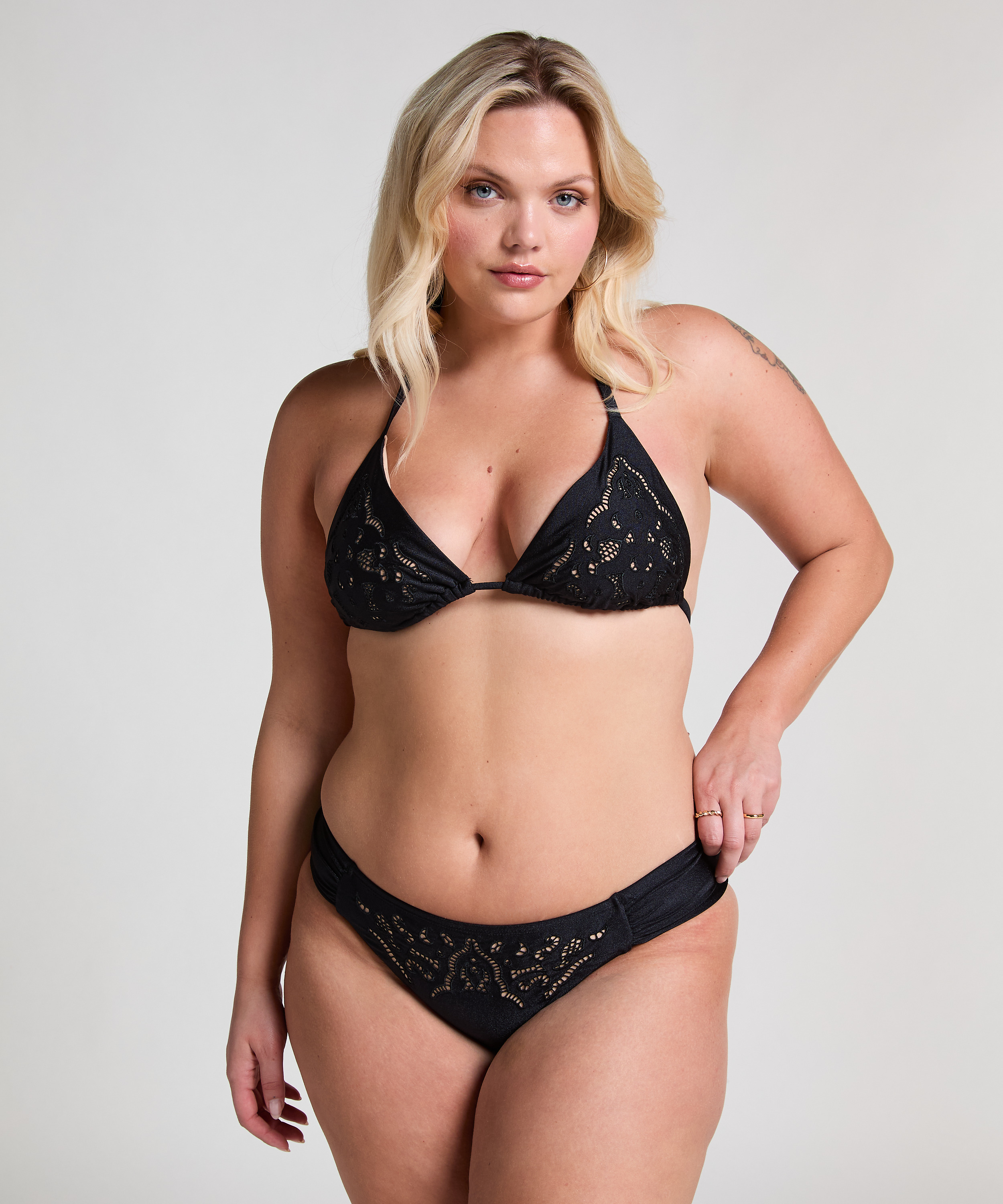 Triangle bikinitopp Boho, Svart, main