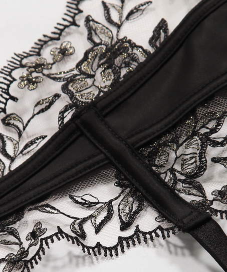 Jade strømpeholder, Svart