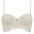 Padded longline underwired bra Rose, Hvit