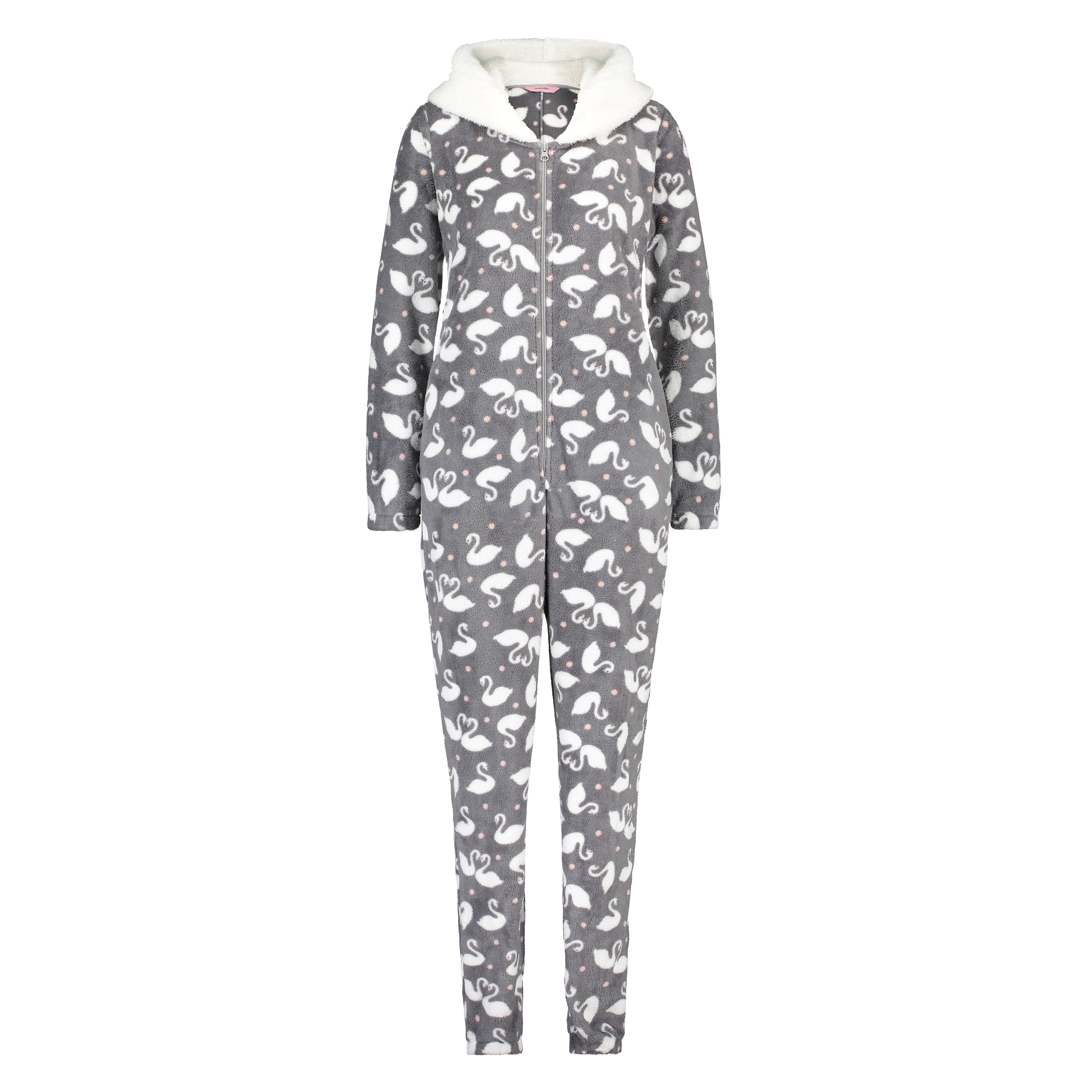 Fleece onesie, Grå, main