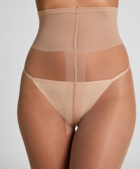 Str&oslash;mpebukse 15 Denier Second Skin, Brun