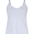 Cami Lace Topp Pointelle, Blå