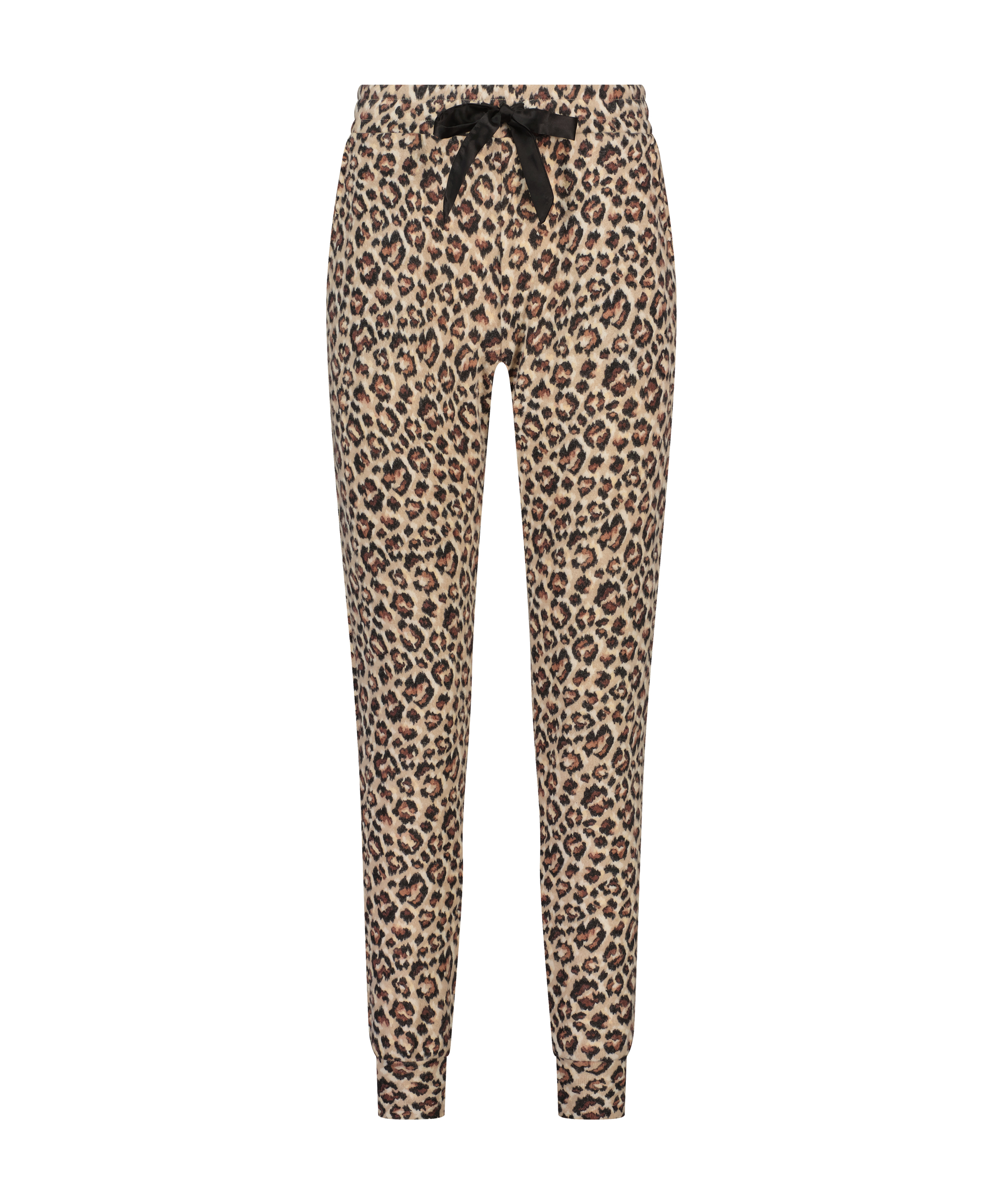 B&oslash;rstet Jersey bukse, Beige, main