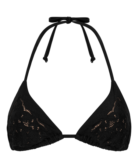 Triangle bikinitopp Boho, Svart