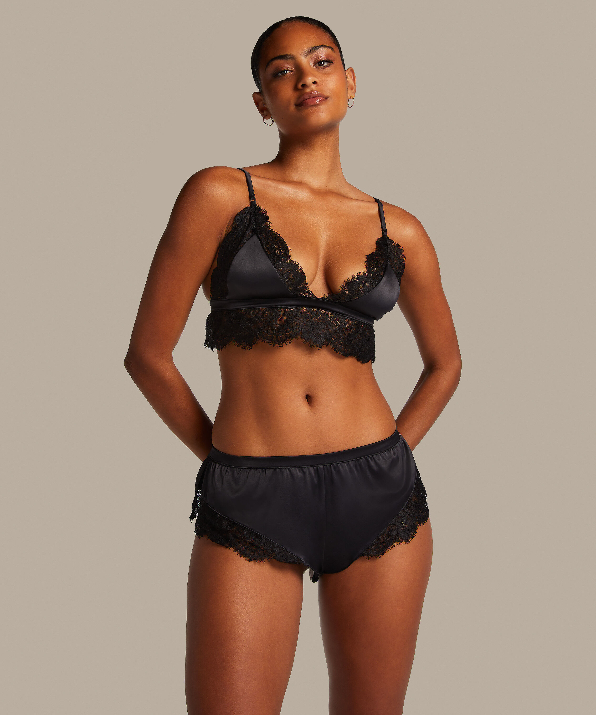 Truser Lace Valerie, Svart
