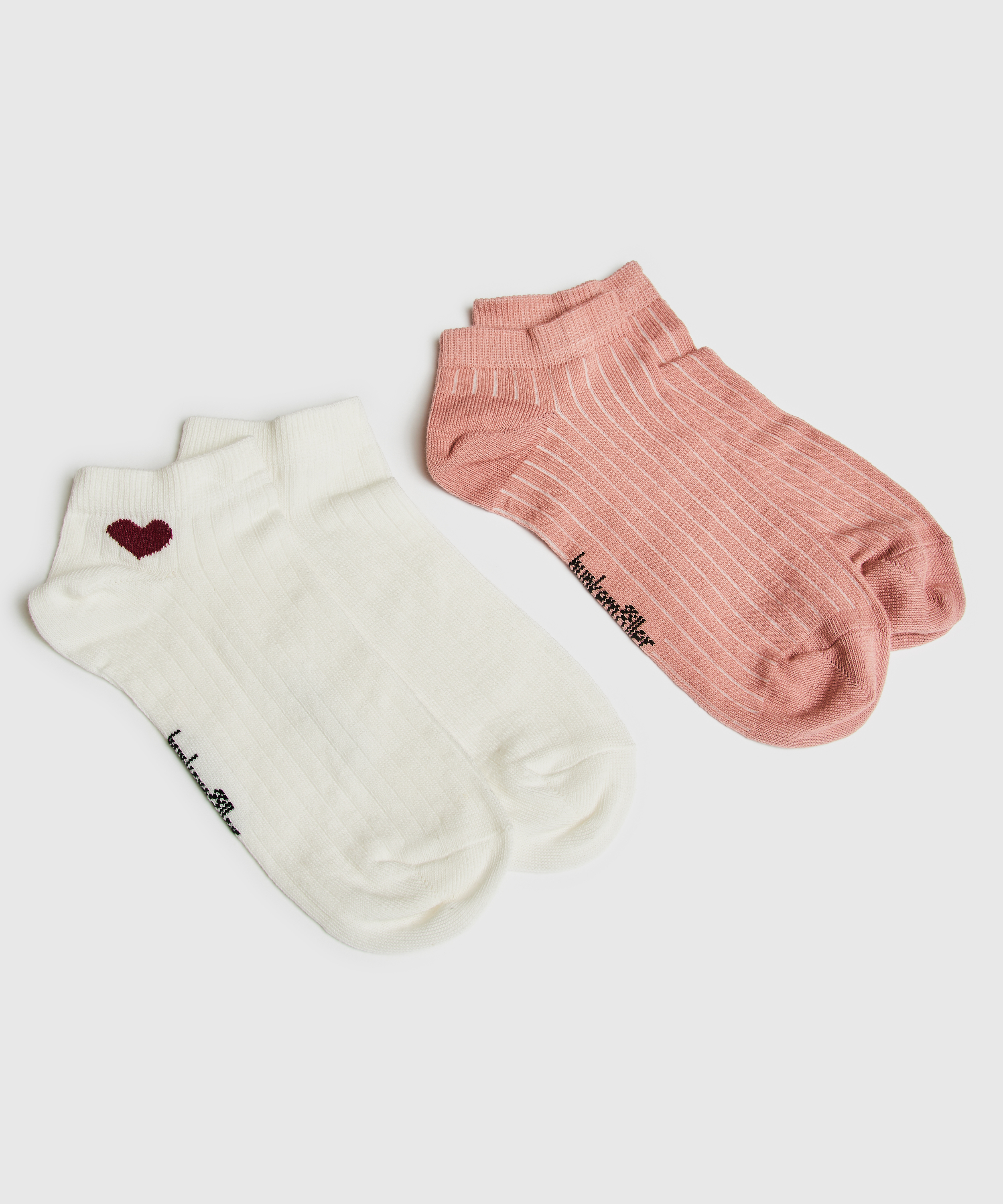 2 Pairs Of Socks, Hvit, main