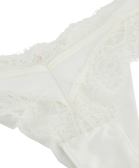 Erika brasiliansk truse med høyt snitt, Hvit