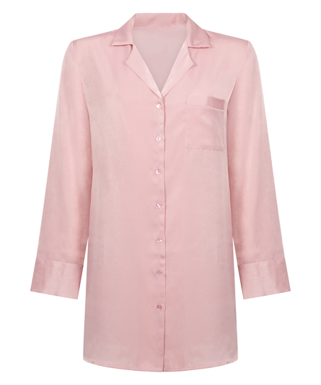 Nattskjorte Satin, Rosa
