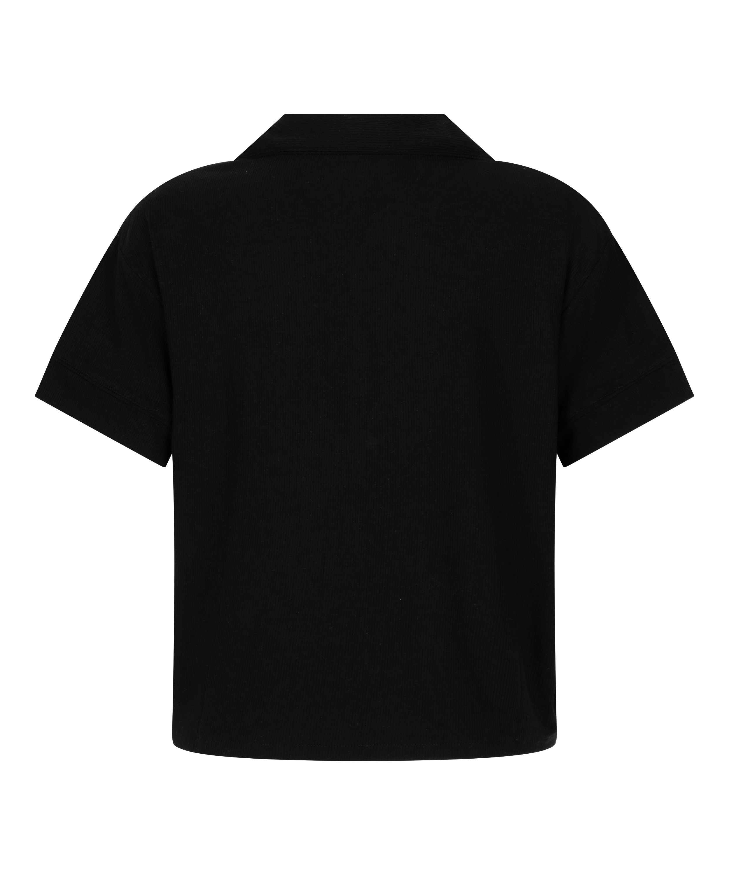 Essential kortermet jakke i jerseystoff, Svart, main