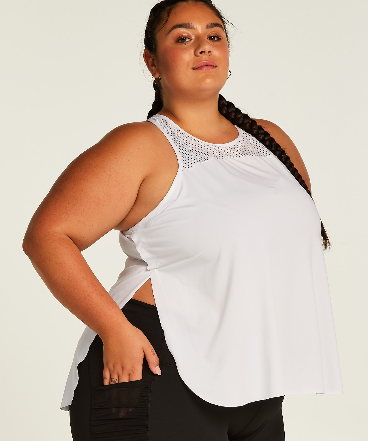 HKMX Tanktopp Performance, Hvit, main