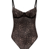 Tara Leopard Body, Svart