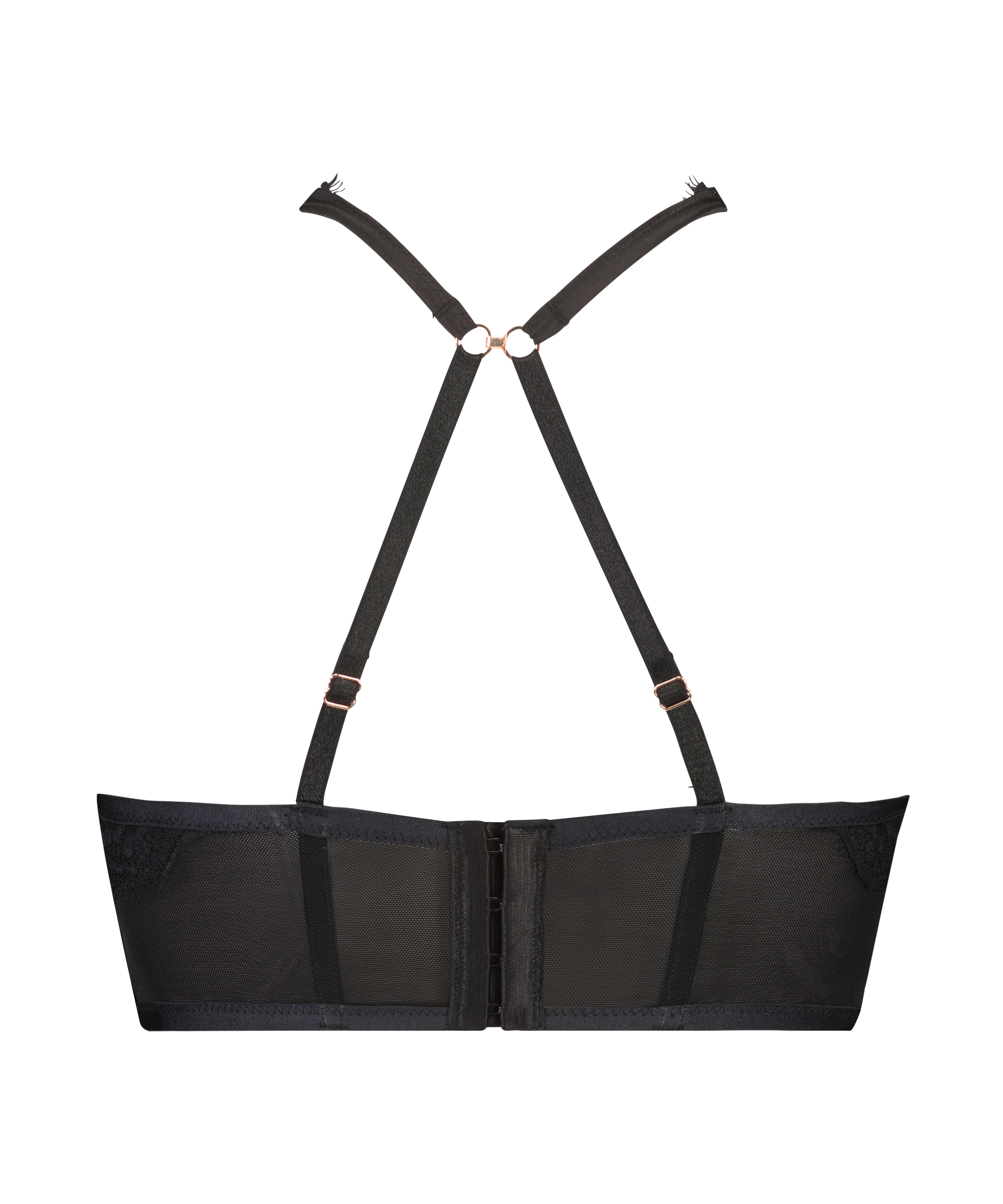 Margaret pushup longline spile-BH med polstring Lucy Hale, Svart, main