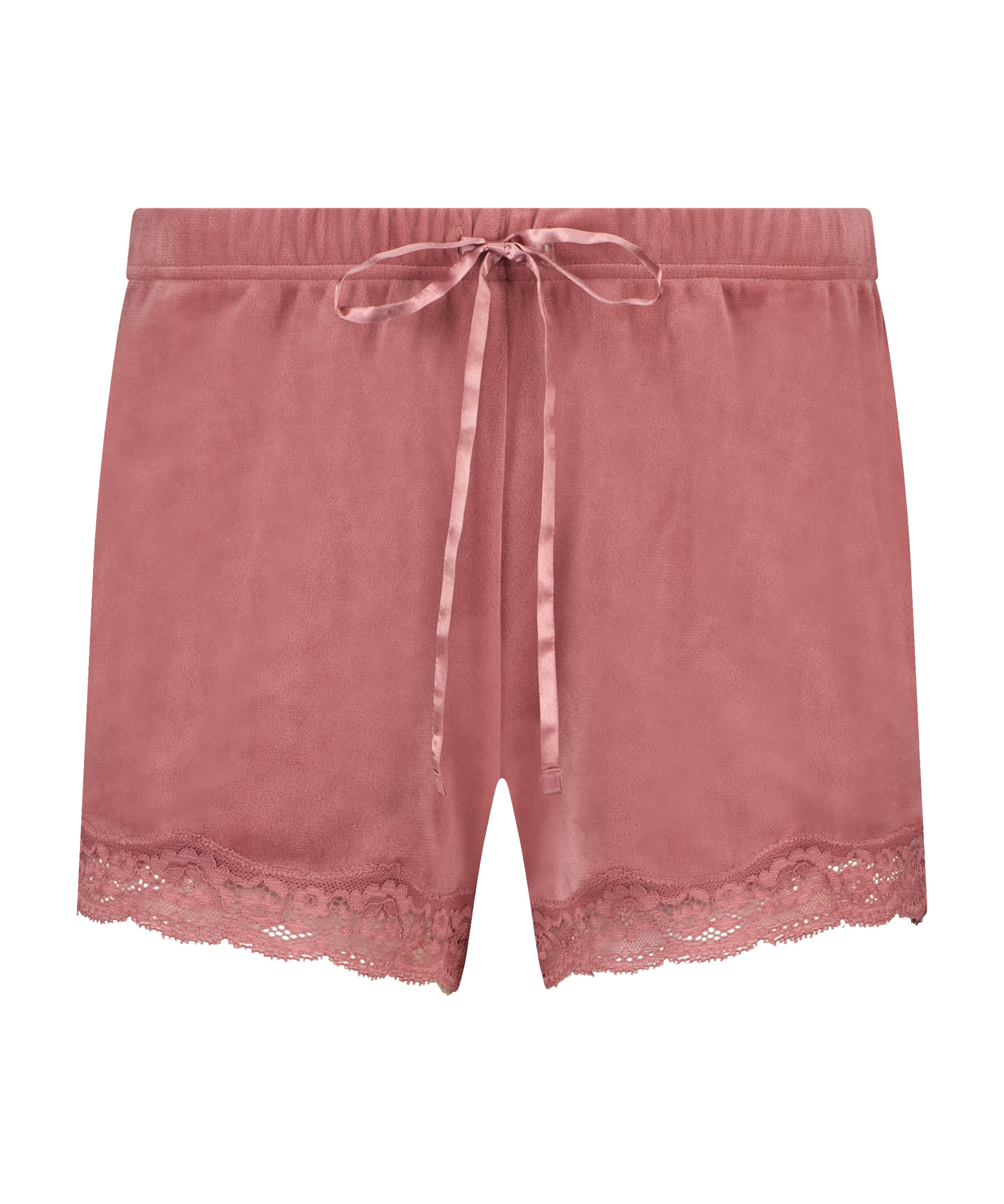 Velvet lace shorts, Rosa, main