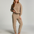 Fleece  joggebukse, Brun