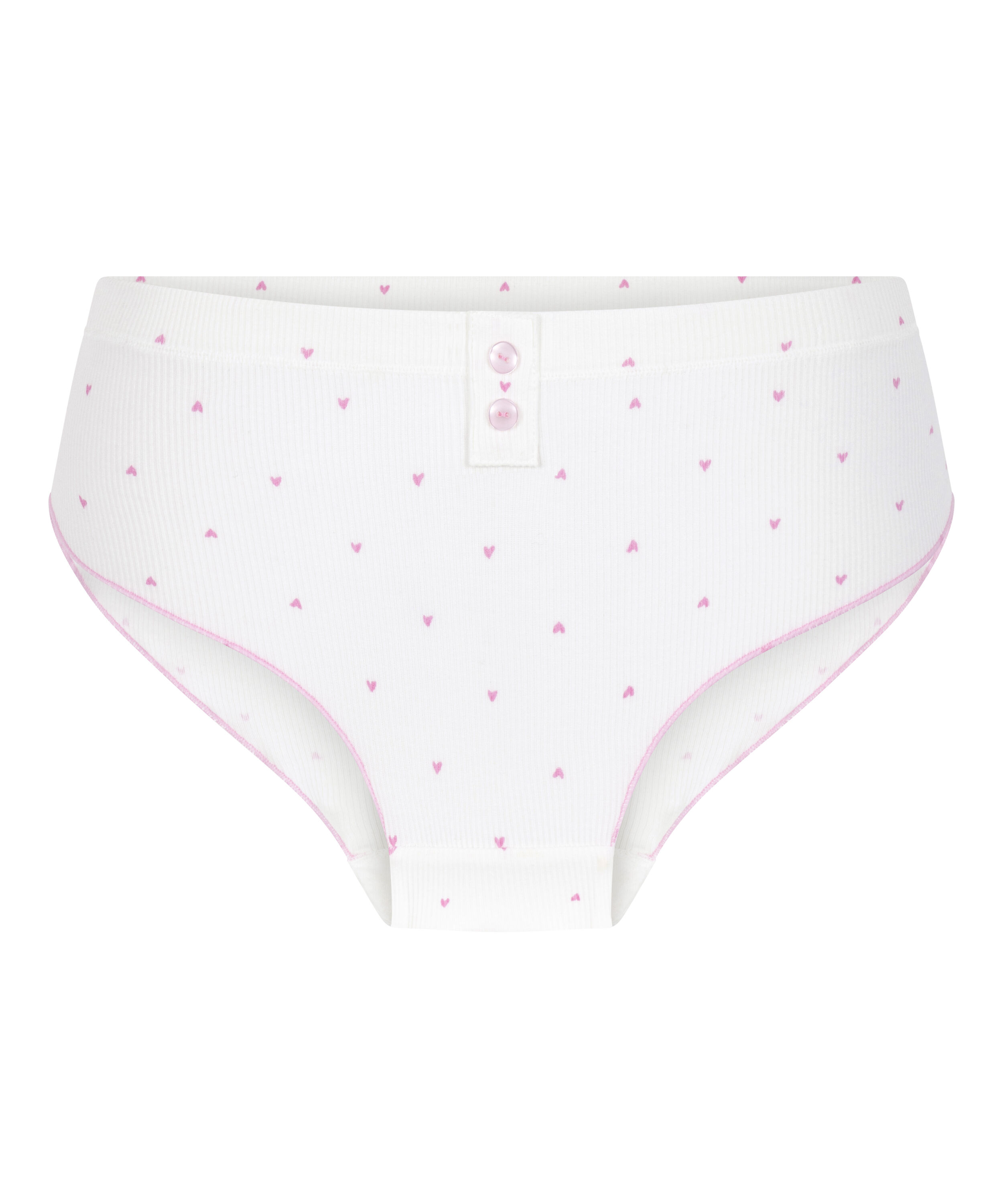 Renee Rib Brazilian Short, Hvit