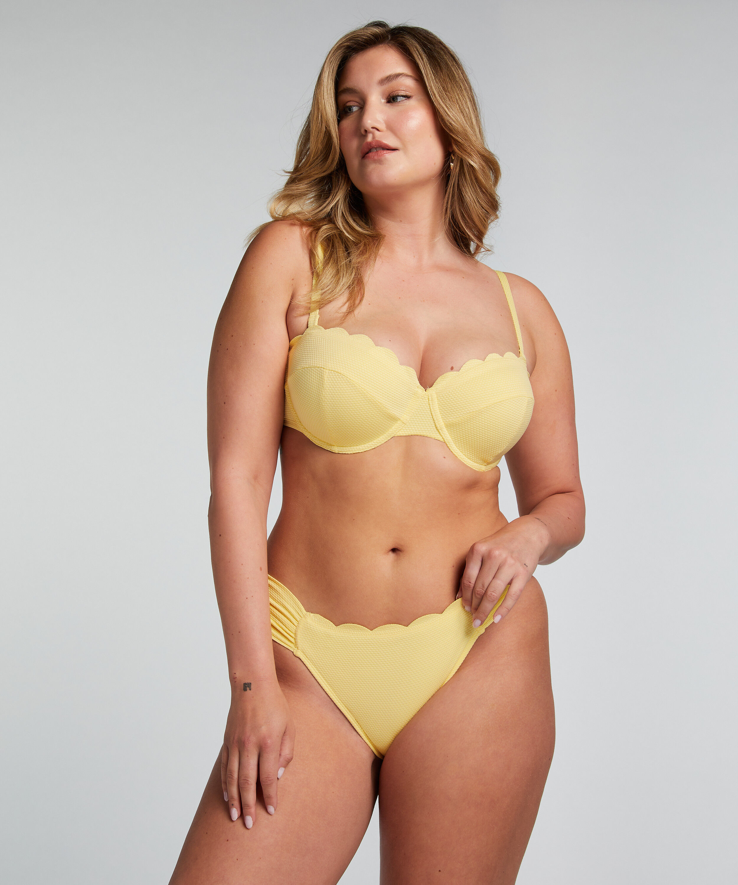 Rio Bikini Underdel Scallop, Gul