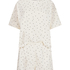 Pyjama Set Cotton Jersey Short, Hvit