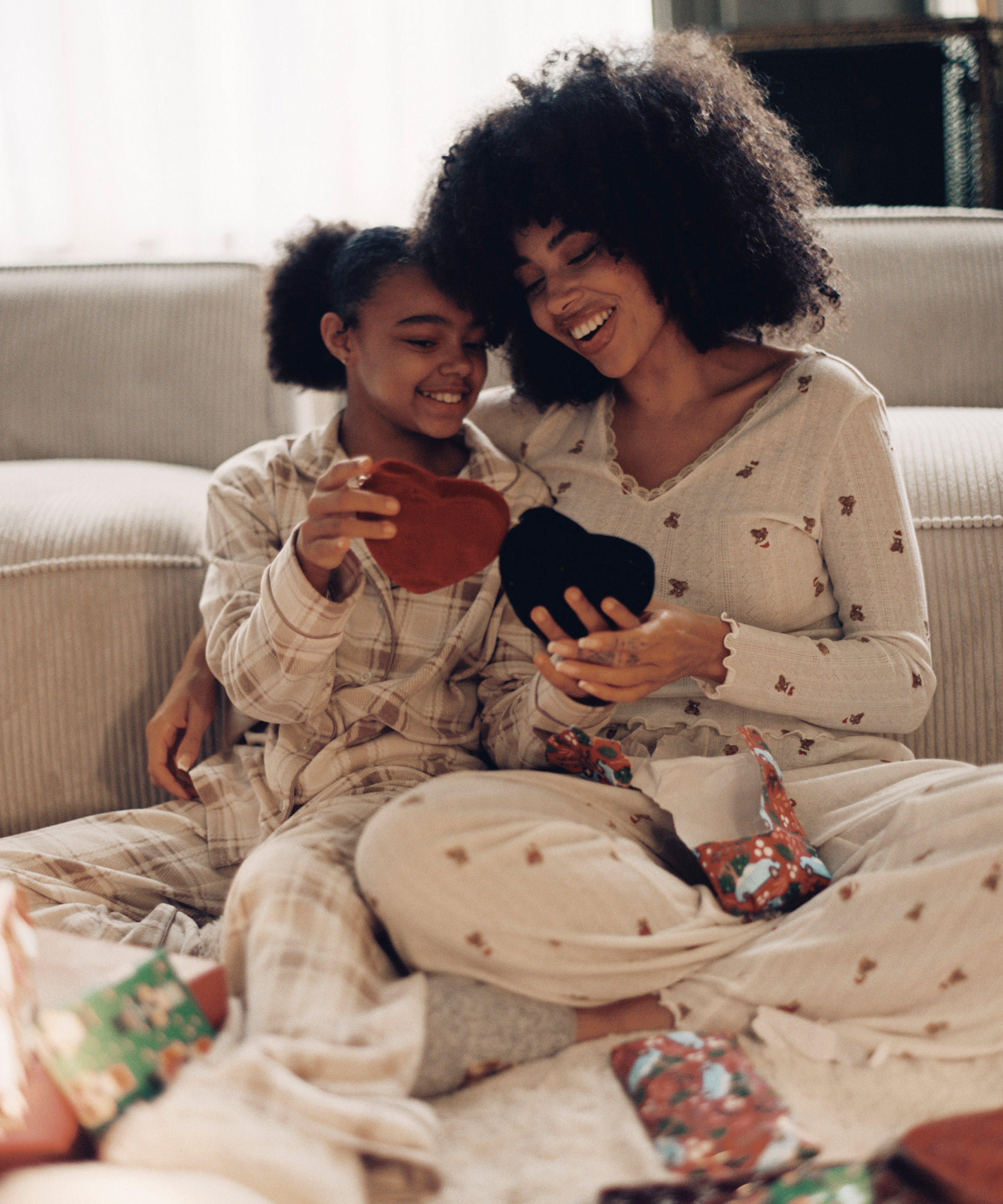 Pyjamabukser Pointelle, Hvit, main