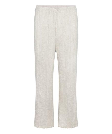 Pyjama Pant Loose Pointelle, Grå