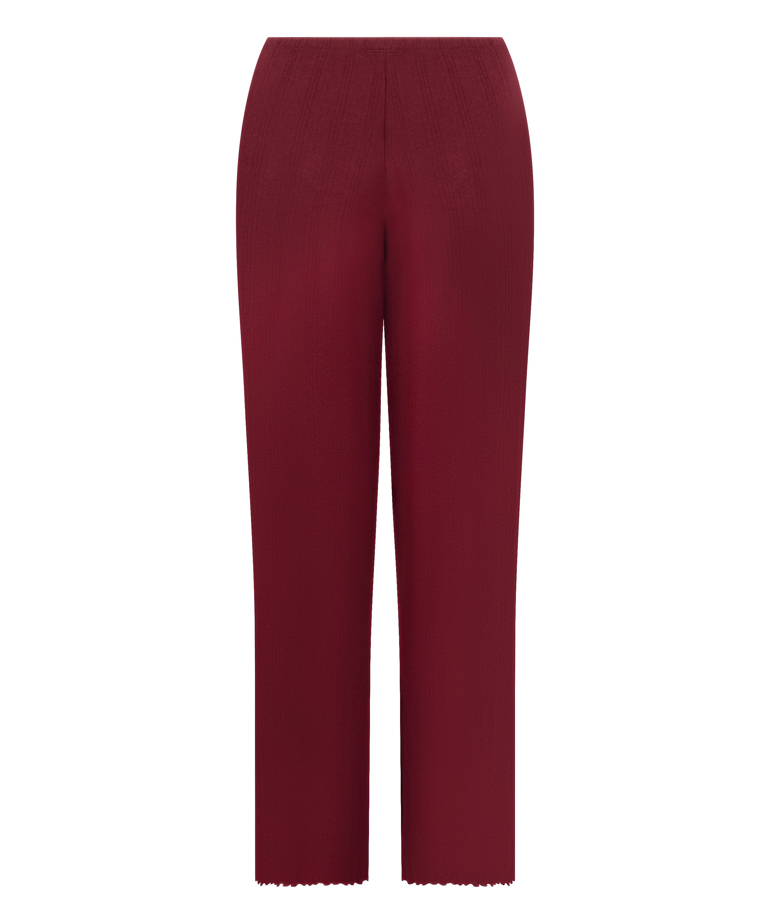 Pyjama Pant Loose Pointelle, R&oslash;d, main