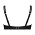 Crochet Lurex polstret bikinitopp med spiler, Svart