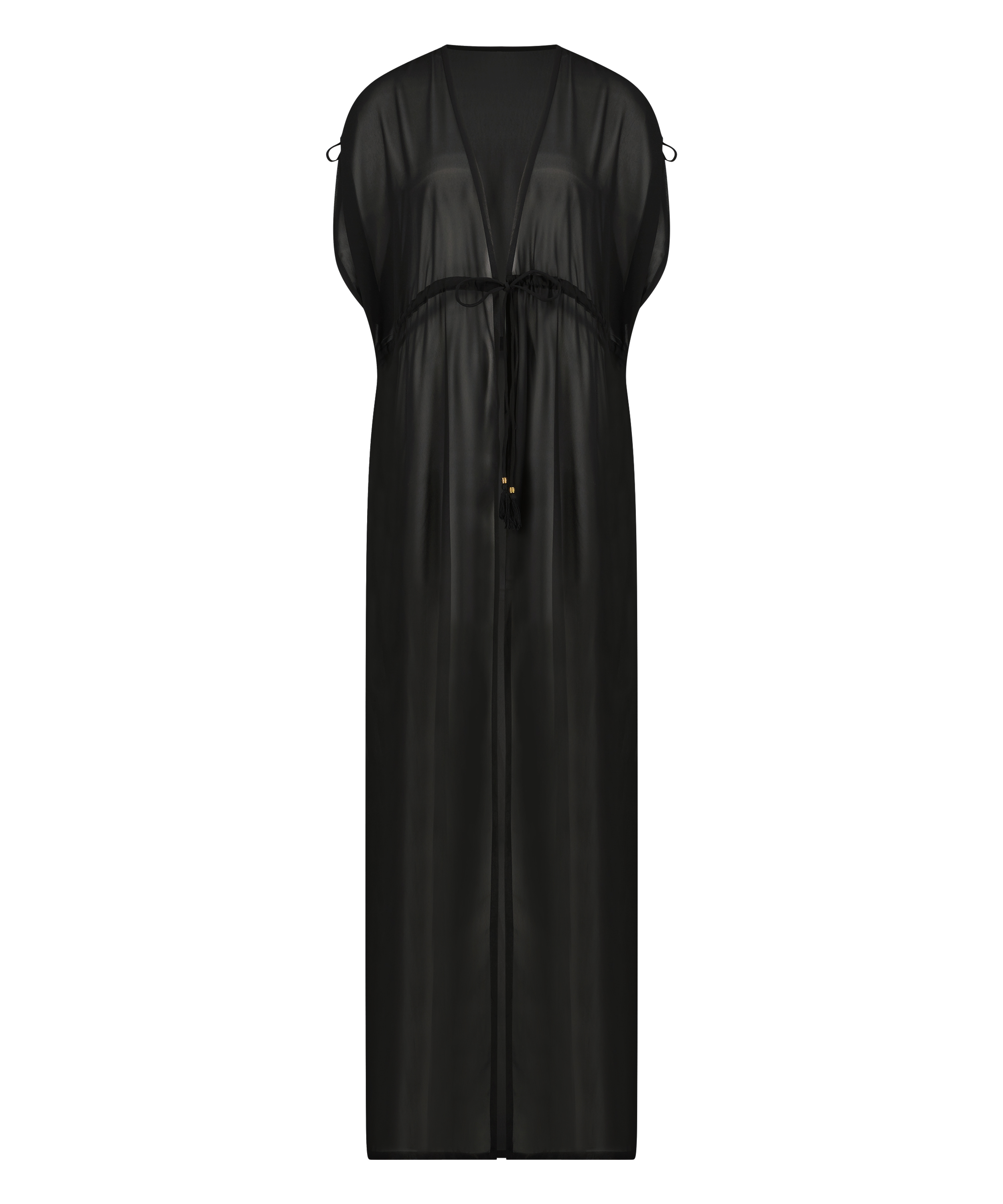 Flortynn kimono, Svart, main