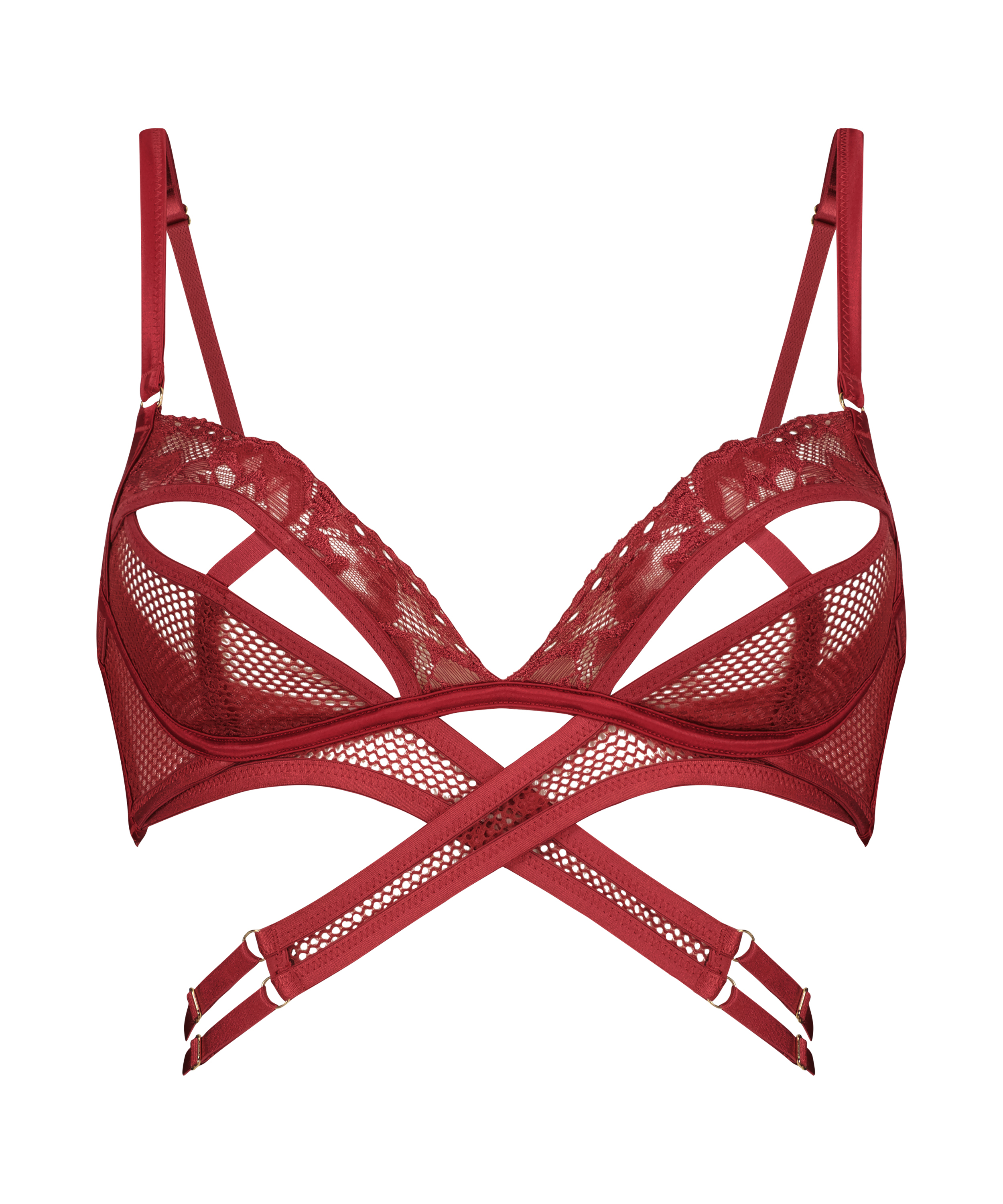 Bralette Pleasure, R&oslash;d, main