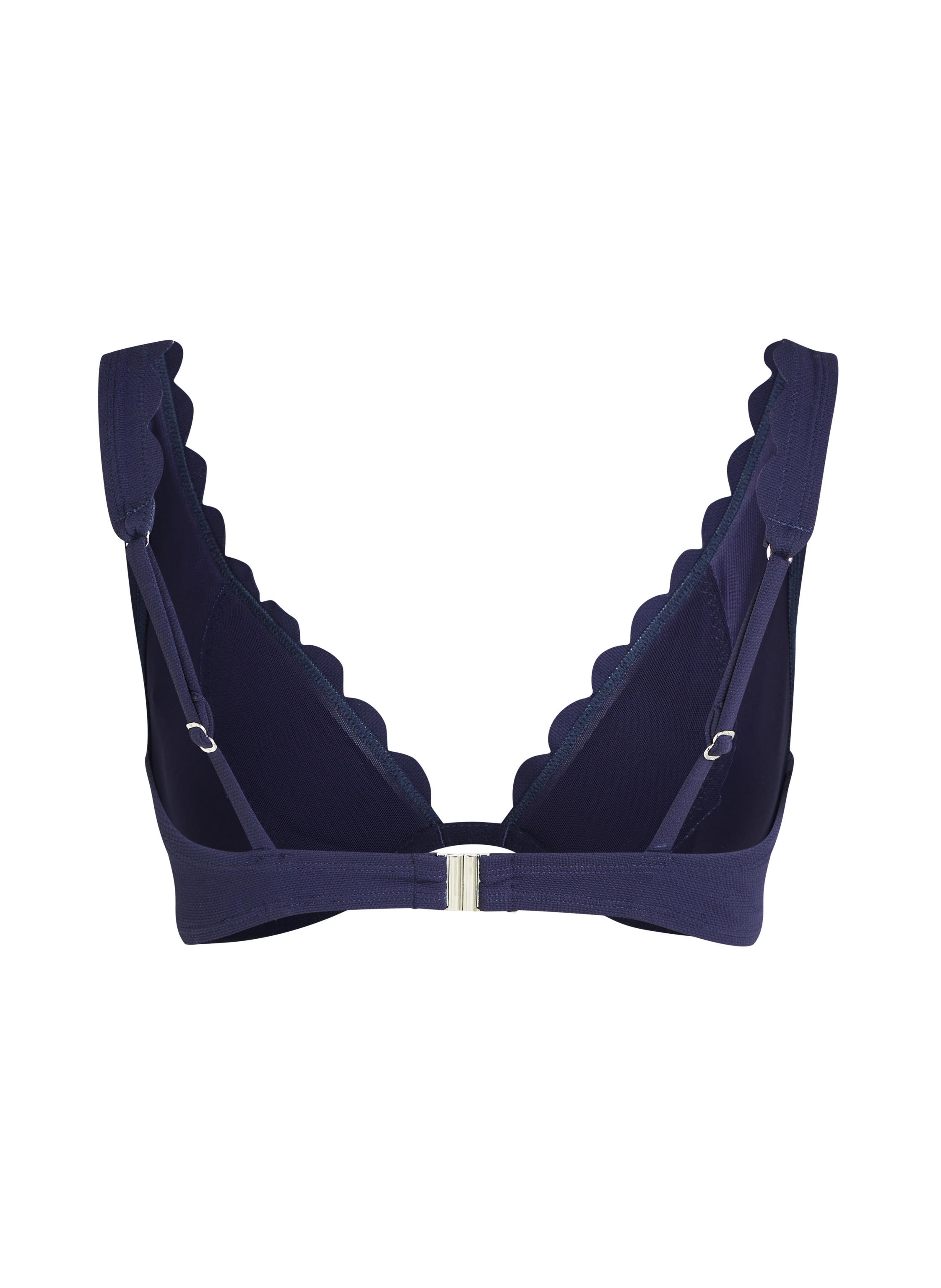 Upolstret bikinitopp med spiler Scallop, Blå, main