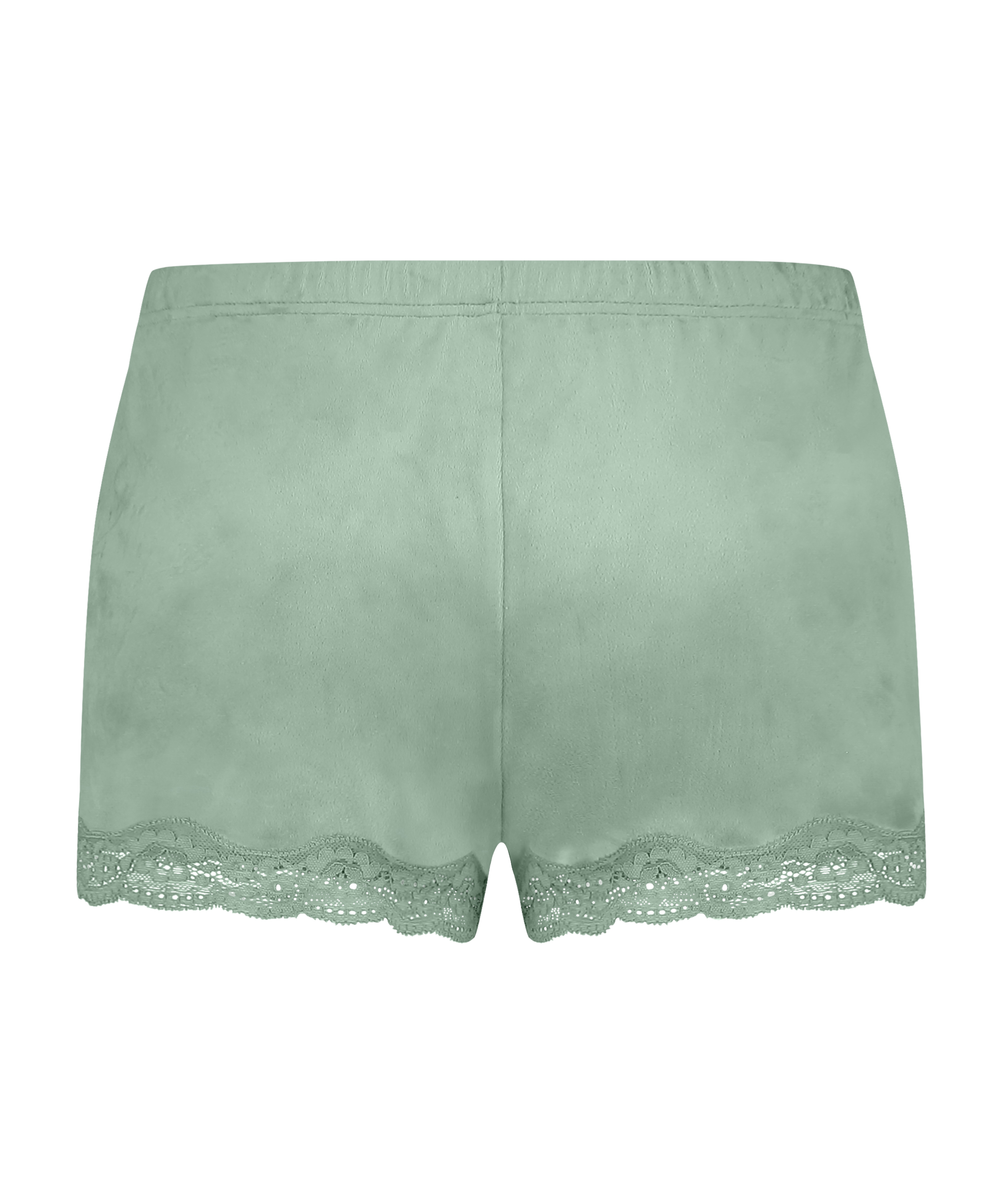 Velvet lace shorts, Gr&oslash;nn, main