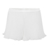Plisse Short, Hvit
