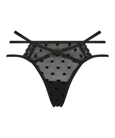 G-streng Melda, Svart