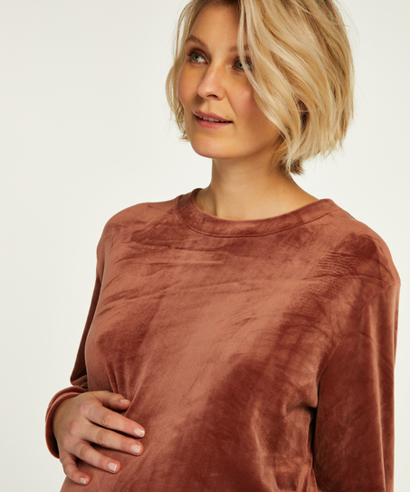 Amme-topp Velours, Rosa